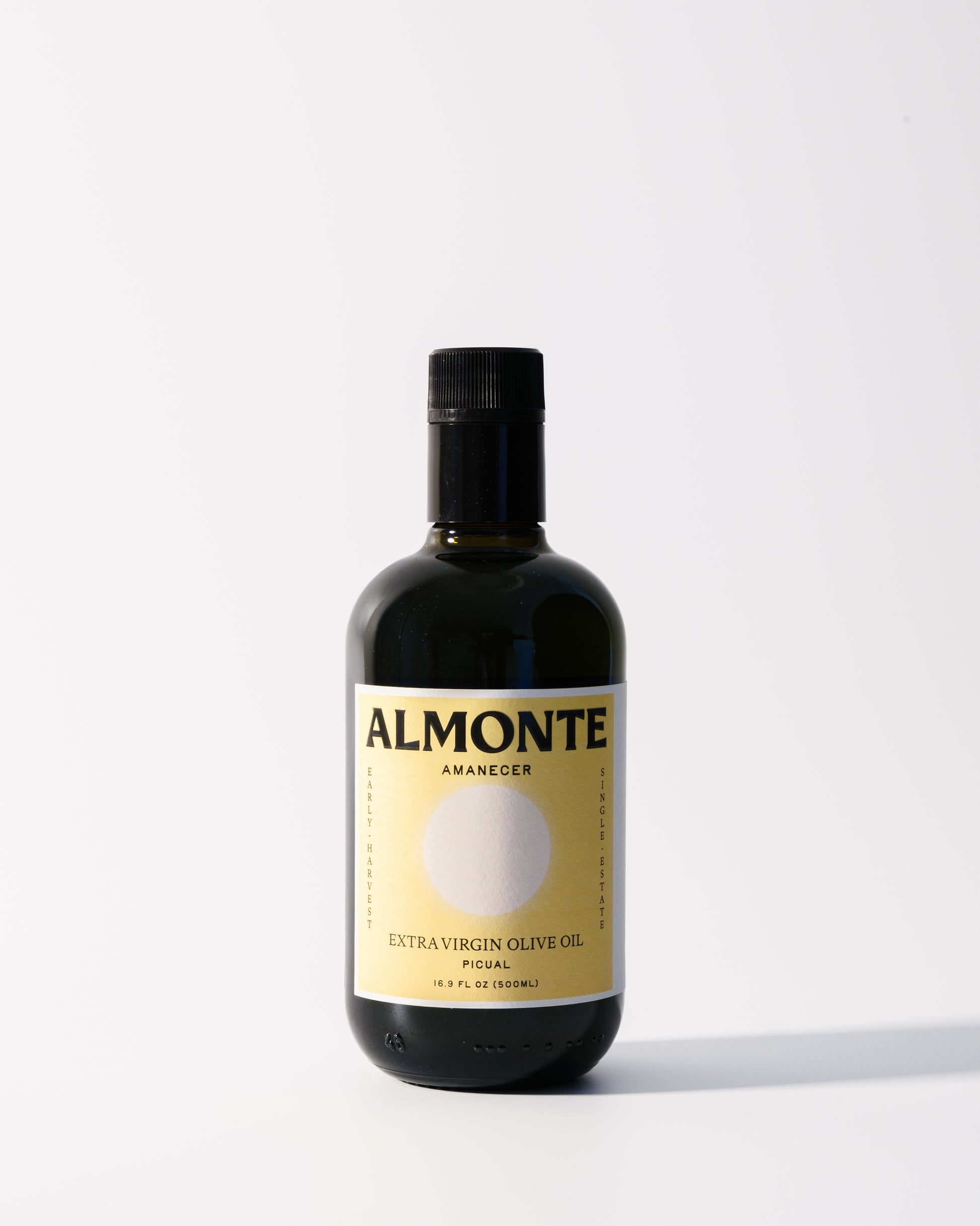 Almonte Picual Extra Virgin Olive Oil bottle harvest 2025